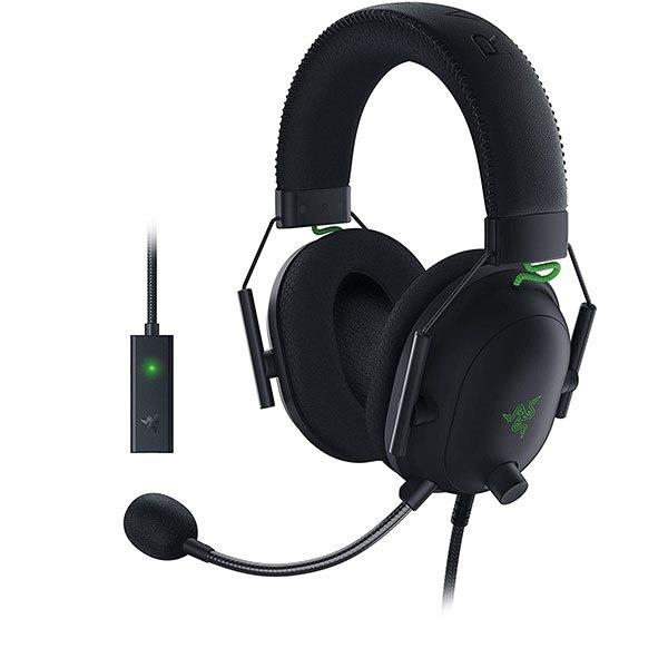 هدست ریزر RZ-HS-BLACKSHARK V2+USB SOUND CARD Razer Wired Gaming Headset BLACKSHARK v2 with USB SOUND CARD